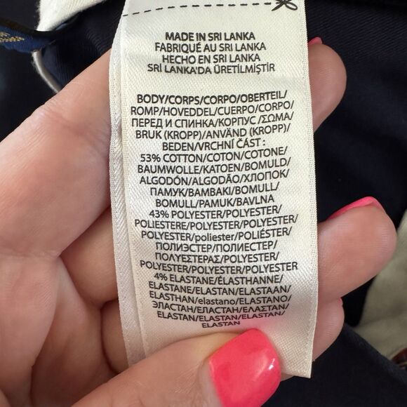 Polo Golf Ralph Lauren Men’s 42x30 Golf Tailored Fit Navy Blue Chino Pants Khaki - Picture 9 of 9